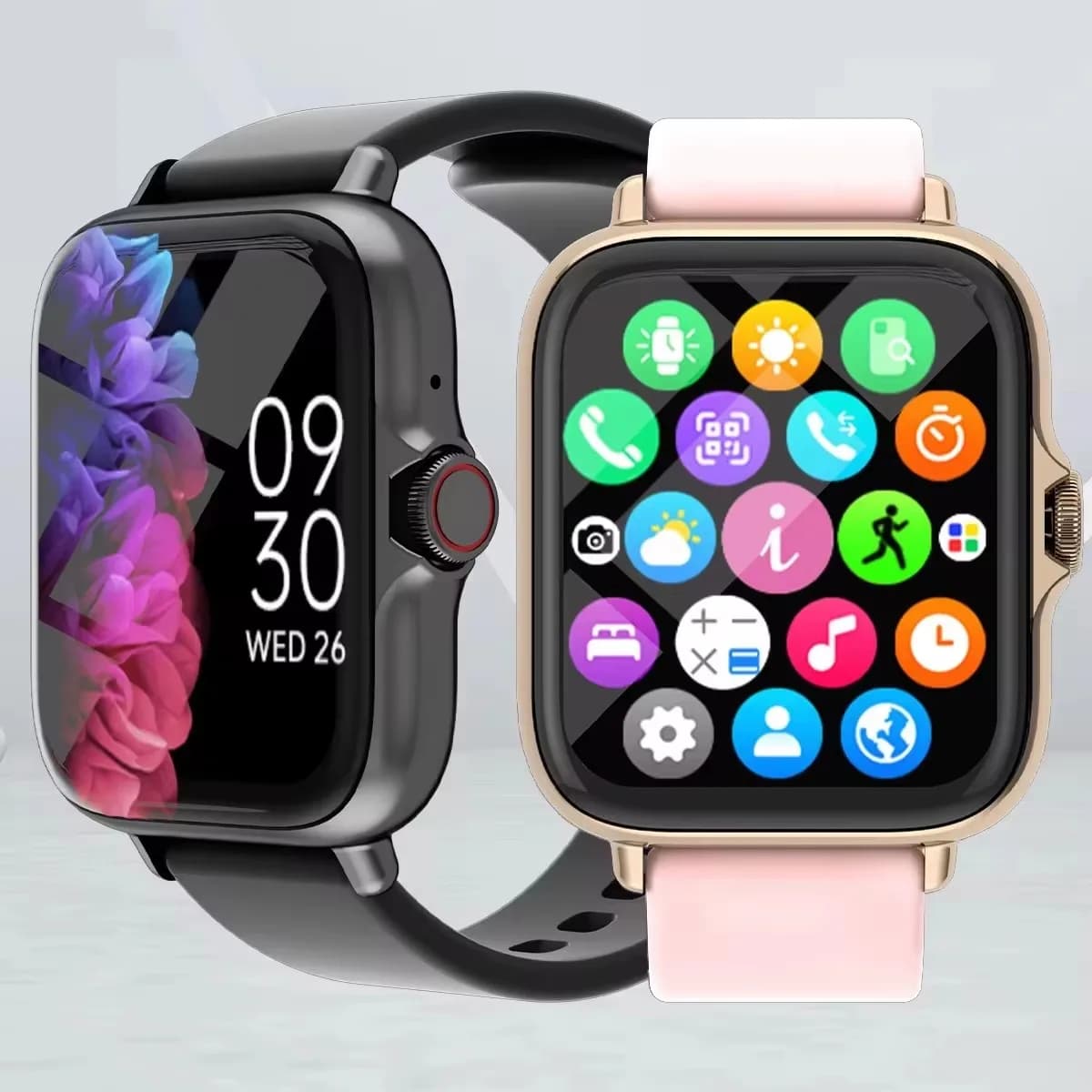 1.83 inch waterproof smart watch with call response message Sleep monitoring Informative sports counters for iPhone Android