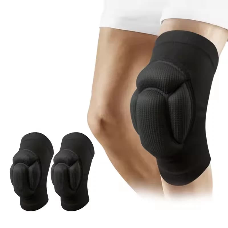 Ginocchiere da pallavolo da ballo Ginocchiere anti-collisione morbide e traspiranti per uomo Donna Ginocchia elastica Tutore protettivo per allenamento yoga