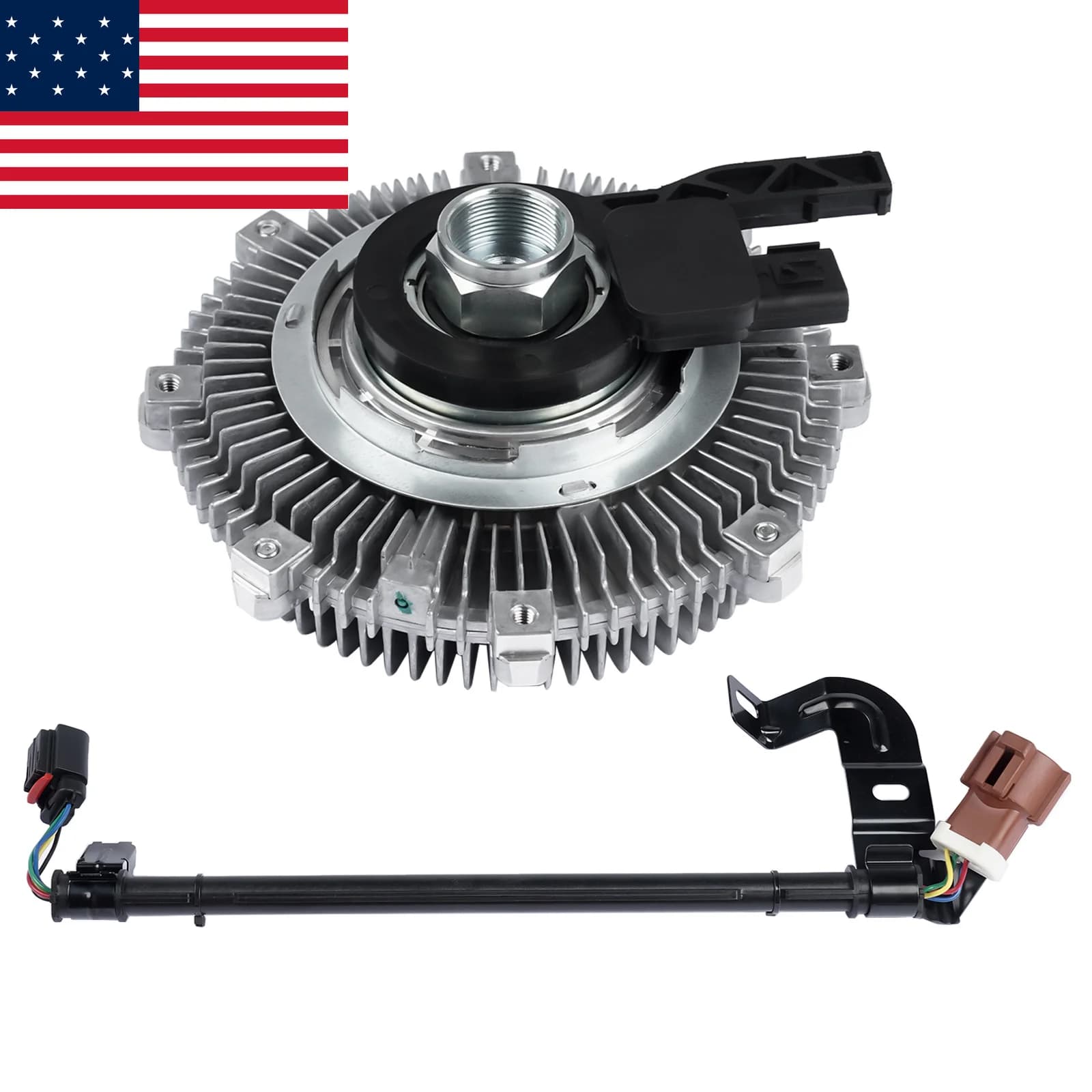 AP03 Electric Radiator Cooling Fan Clutch for Ford Explorer Sport Trac Mercury Mountaineer 4.0L/4.6L 2006-2010 6L2Z8A616BA