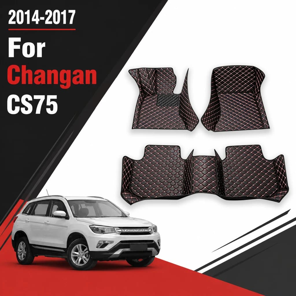 Car Floor Mats For Changan CS75 CS 75 2017 2016 2015 2014 Foot Liners Carpets Auto Accessories Interior Decoration Parts Covers