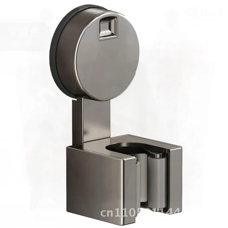 Gancio per clip per mocio a ventosa non perforato Forte gancio fisso da parete per bagno per scopa - Gancio singolo in silicone in gomma ABS
