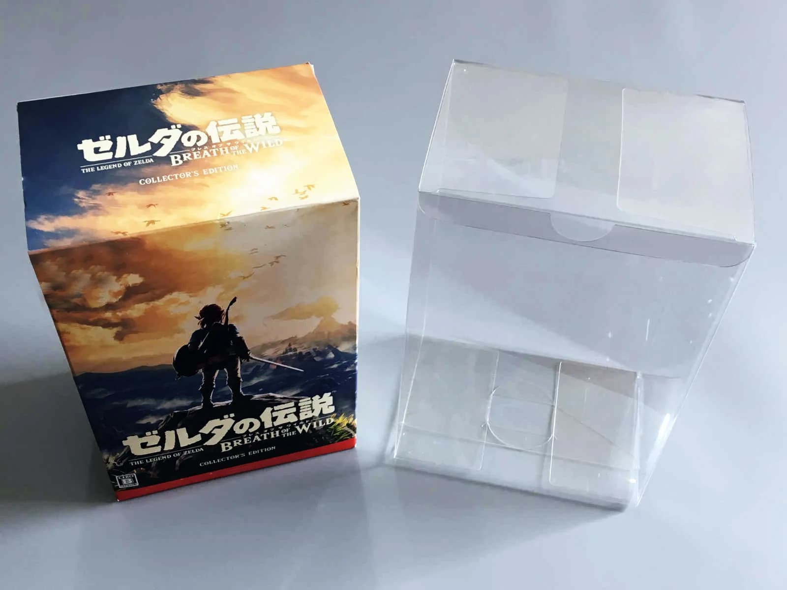 1 scatola di protezione per NS Amiibo Legend of Zelda: Breath of the Wild collector's Edition Clear Display Case Collect Box solo JP