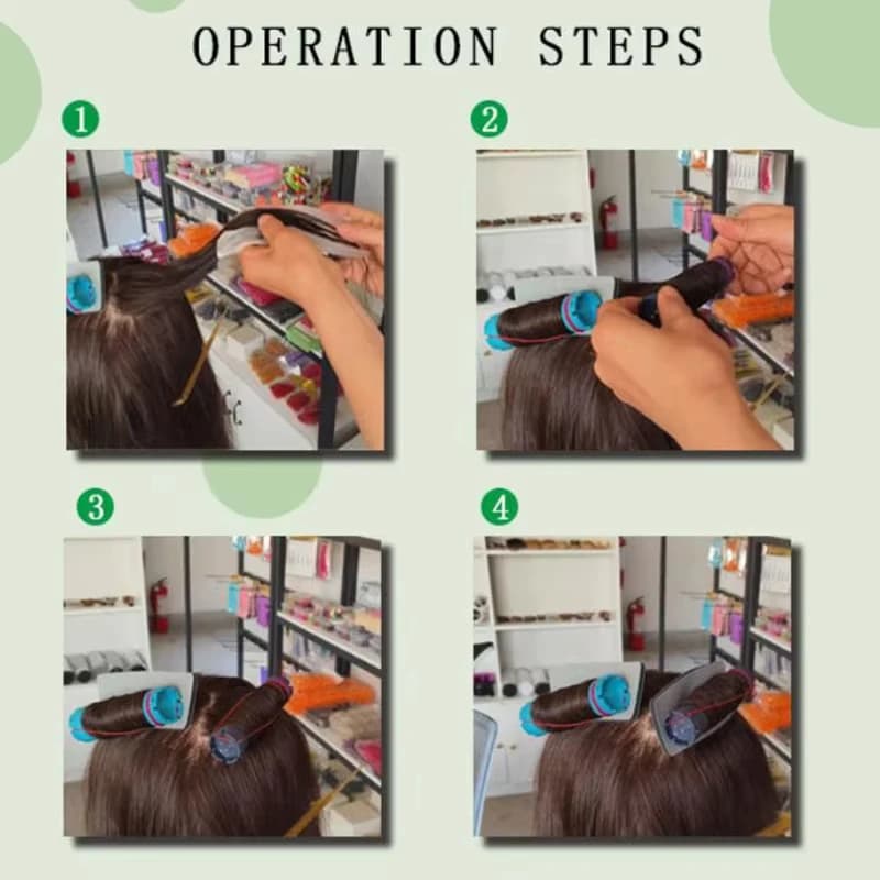 Professional insulating cotton swab set for permanent hair from 20 pieces for hair care with saloon machine insulation