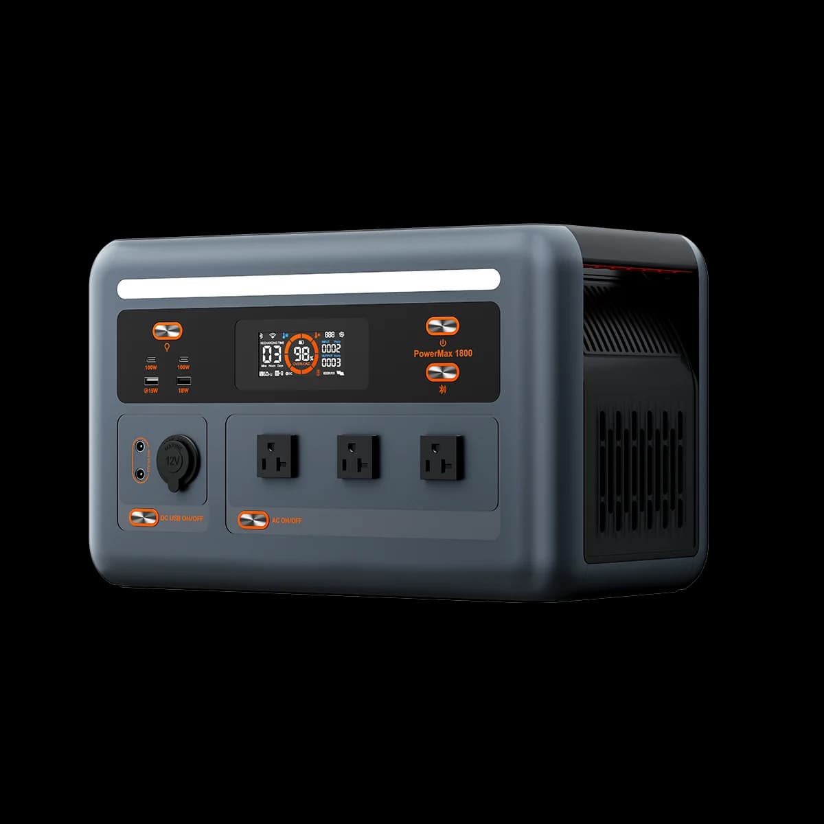 Generatore Solare Portatile Personalizzato per Camper 1800W LFP, Stazione di Alimentazione Mobile Ricaricabile, Power Bank per Emergenze all'Aperto