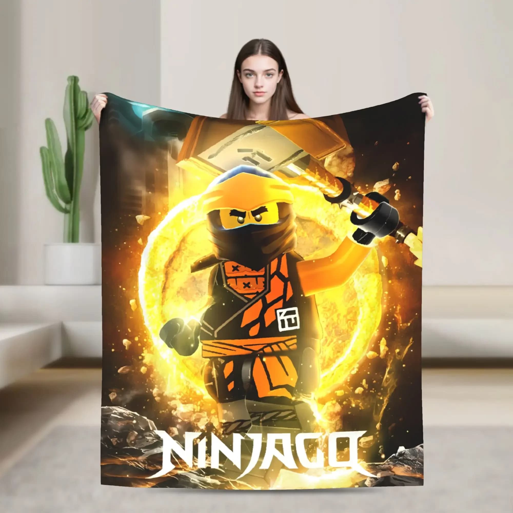 Ninjagos Cole Calda e Morbida Peluche Coperta per Bambini Alla Moda Divano Sedia Copriletto in Flanella Divano Letto Tessili per la Casa