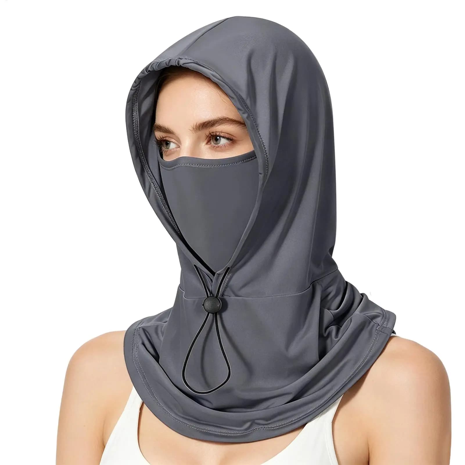 UV Protection Cooling Balaclava Breathable Ice Silky Full Face Mask Ice Silk Anti-UV Cycling Full Face Cap Riding Headgear Mask