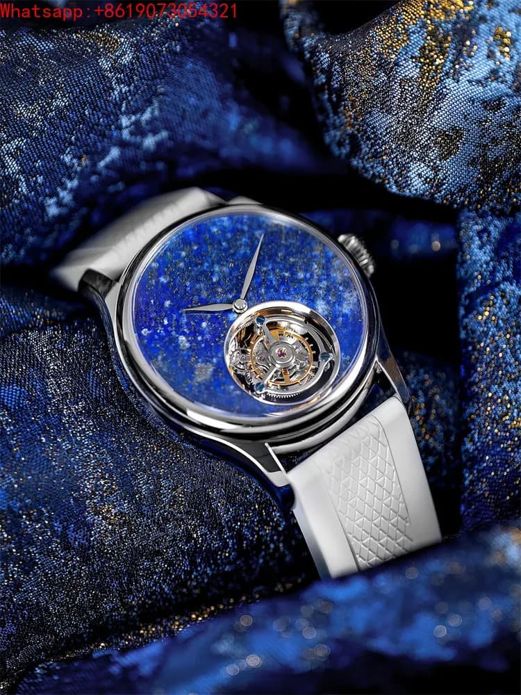 The Great Qin Empire Fanzhi 42mm Dress Light Luxury Business Tourbillon Manual Mechanical Watch Men