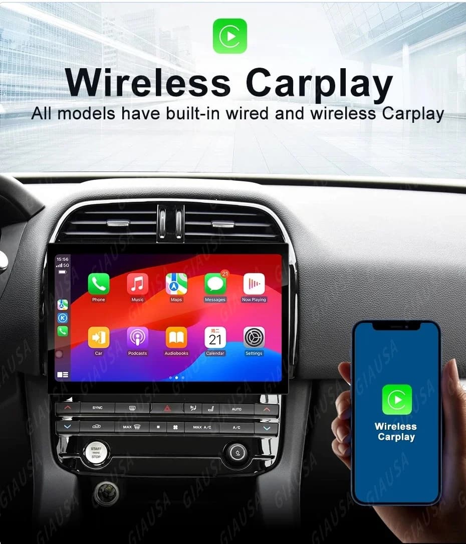 11.4 pollici Auto Android 13.0 Carplay Per Jaguar XF XFL 2016 2017 2018 Auto GPS di Navigazione Touch Screen Autoradio 4G WIFI DSP