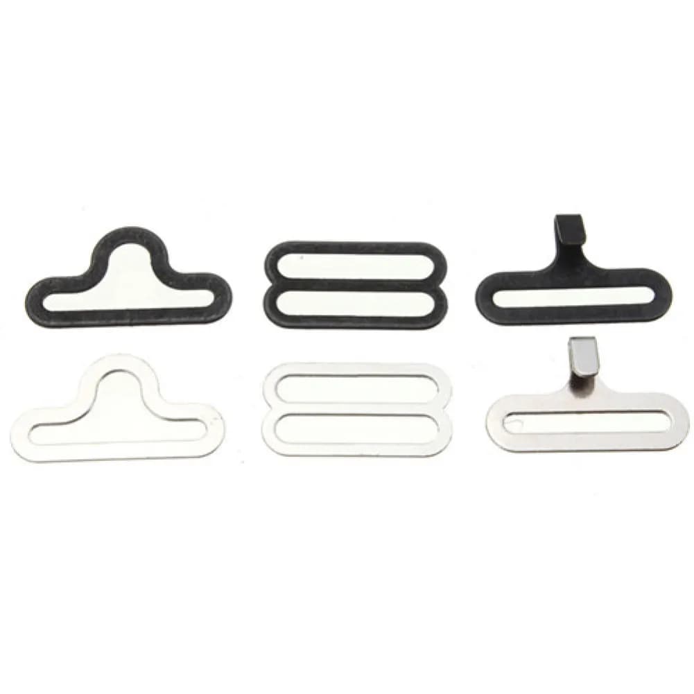 10 set clip per cravatta regolabile papillon cravatta cinturino imbracatura fibbia gancio di fissaggio artigianato fai da te abbigliamento accessori per cucire