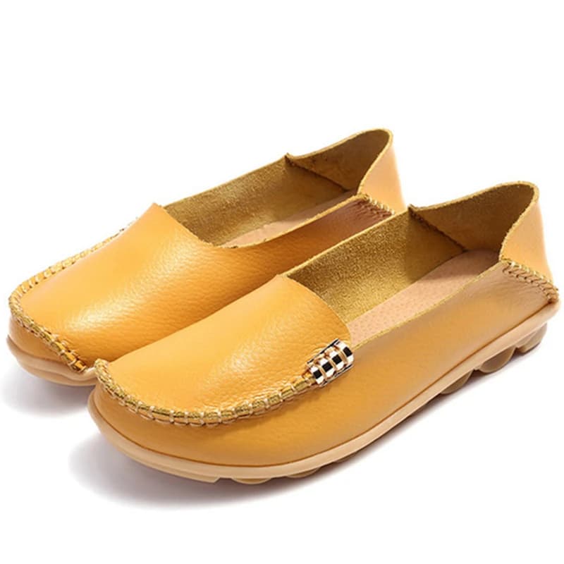 Scarpe basse donna Slip On scarpe per mocassini da donna mocassini in vera pelle appartamenti da donna scarpe da donna taglie forti Sapato Feminino