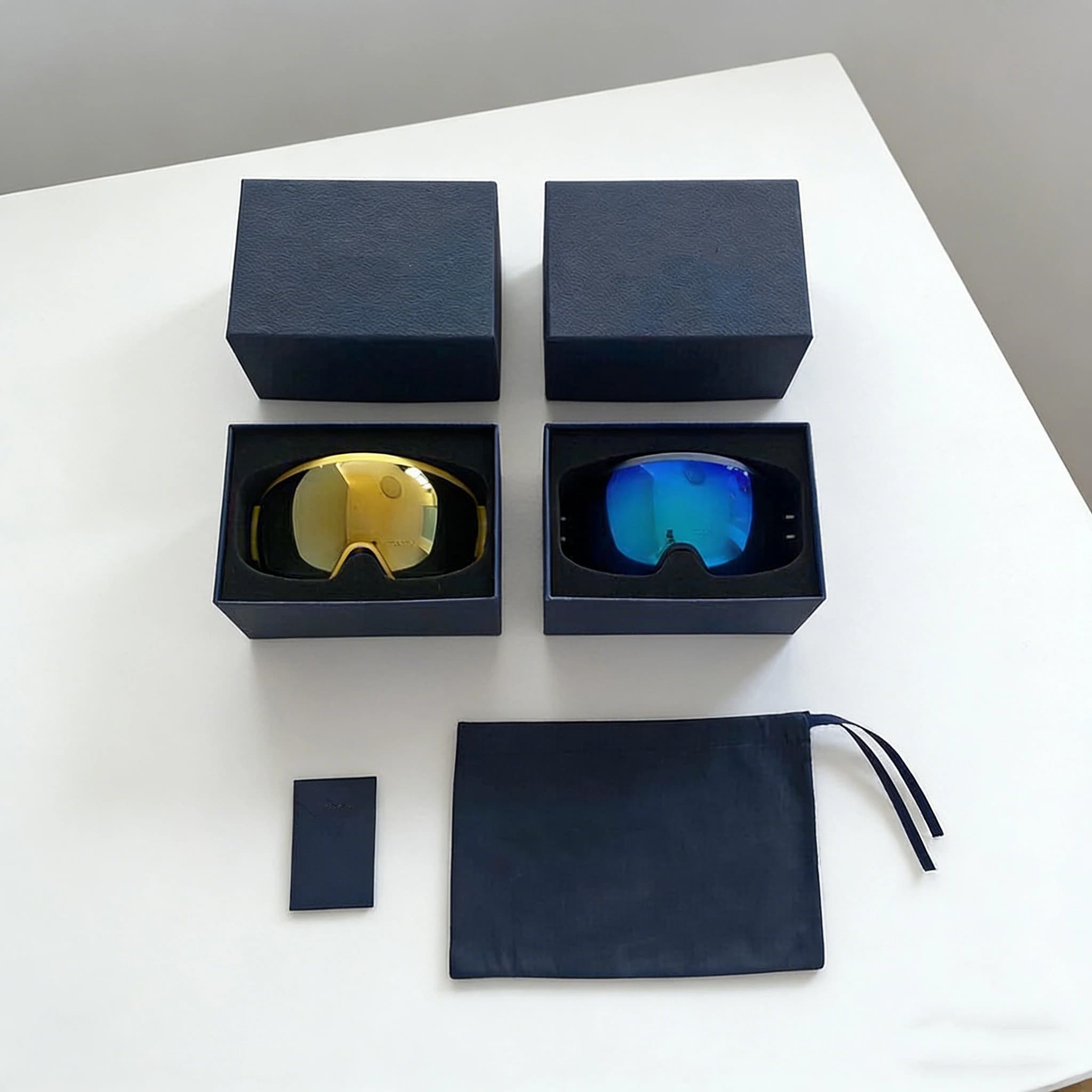 Occhiali da Sci di Lusso di Alta Gamma, Occhiali per Alpinismo, Antivento e Anti-UV, Occhiali da Arrampicata, Regalo Unisex