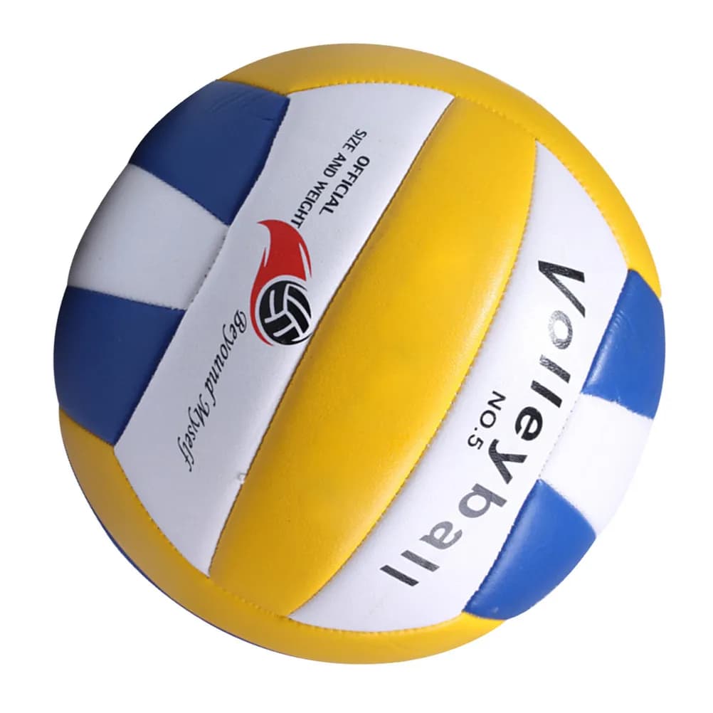 Pallone da Pallavolo Standard in PU Rosso Morbido ed Elastico per Allenamento all'Aperto, Perfetto per Pratica Indoor e in Spiaggia
