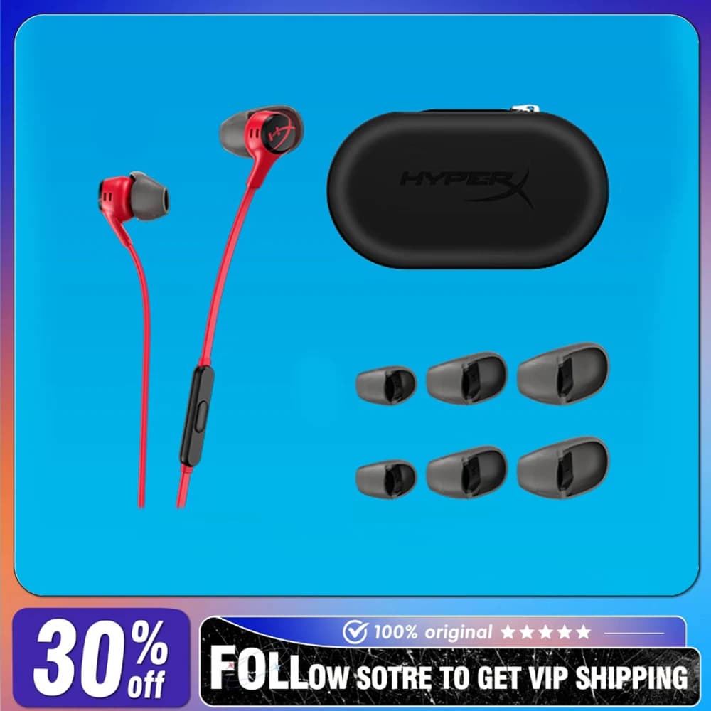 Auricolari HyperX Cloud II Cablati In-Ear con Microfono, Dinamici, Connettore TRRS da 3,5mm a 90 Gradi per PC/PS4/PS5/Steam Deck