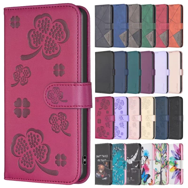 Custodia a portafoglio Flip per Xiaomi Redmi Note 13 4G Custodie in pelle per telefono classico per Redmi Note13 4G 2024 Slot per schede Cover posteriore Etui