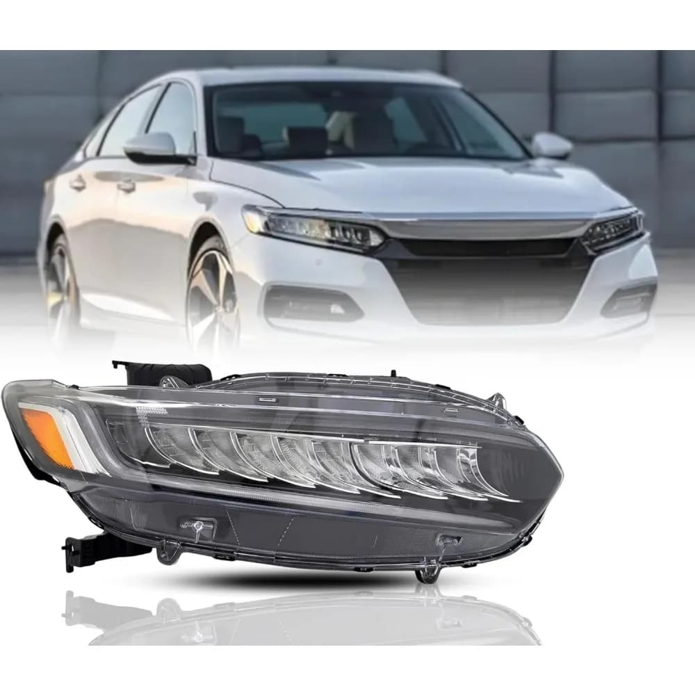 Gruppo Fari LED Completo di Ricambio per Accord Sport 2021 2022 con Lampadine e Luci Diurne Lato Passeggero Destro