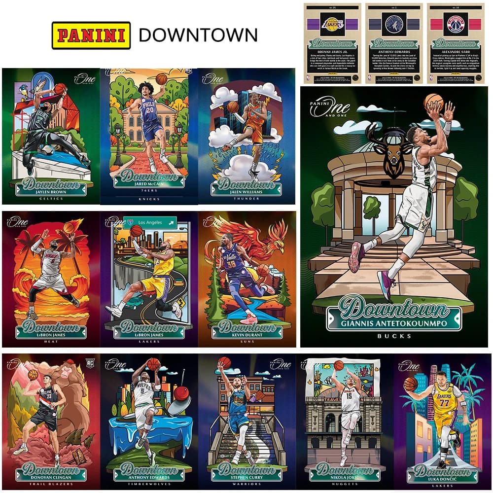 Carte Collezionabili Sportive Fai-da-Te 2025: Basket, DOWNTOWN, Curry, James, Durant, Doncic, Wembanyama, Tatum, Lillard, Regali per le Feste