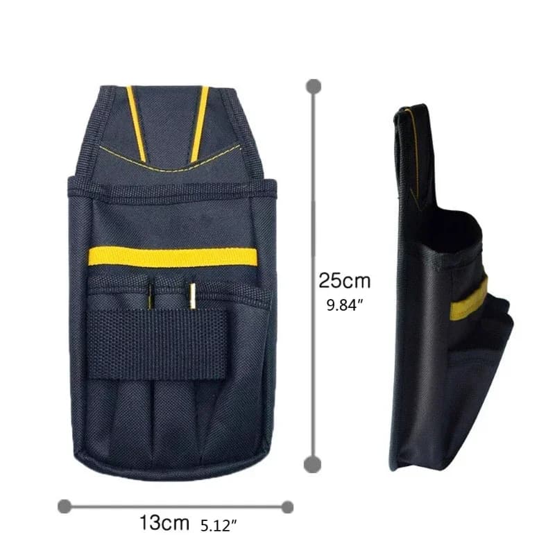 Borsa per attrezzi per elettricista professionale Cintura in tessuto Oxford Kit porta cintura per attrezzi Multi-tasche Comoda borsa per riporre piccoli attrezzi