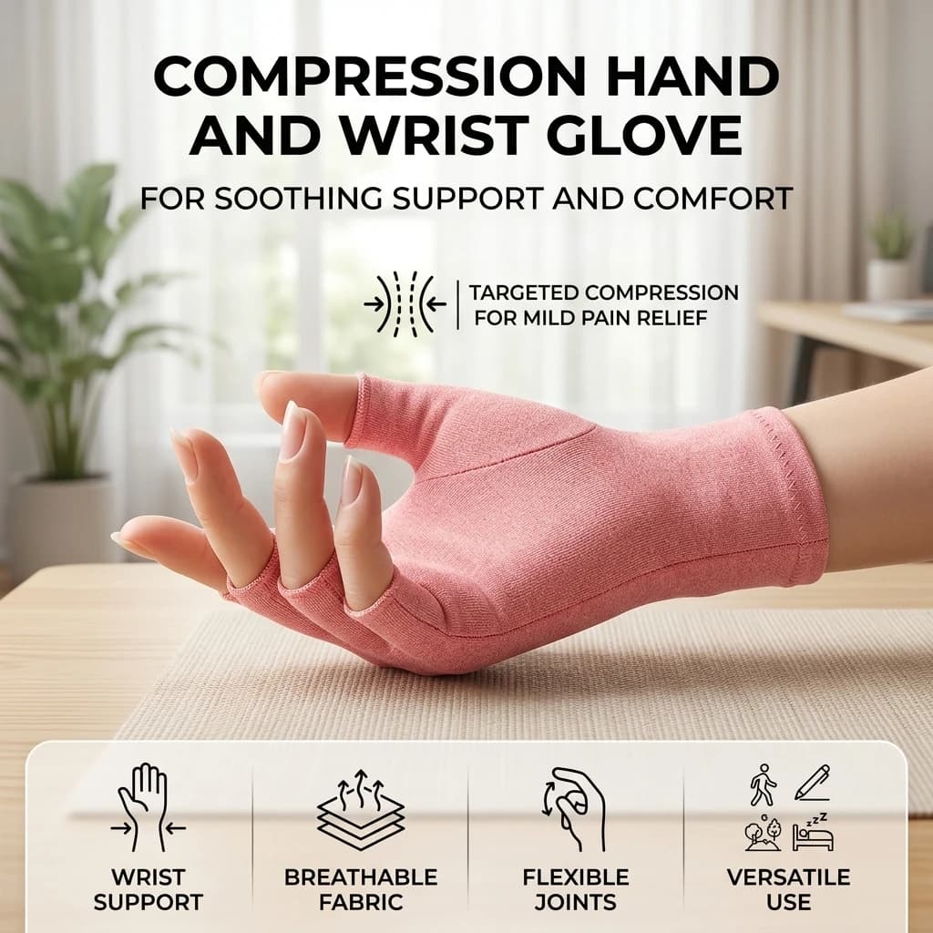 Compression Gloves Braces for Wrist Joint Support Breathable Elastic Fabric Rehabilitation Care Training Gym protective