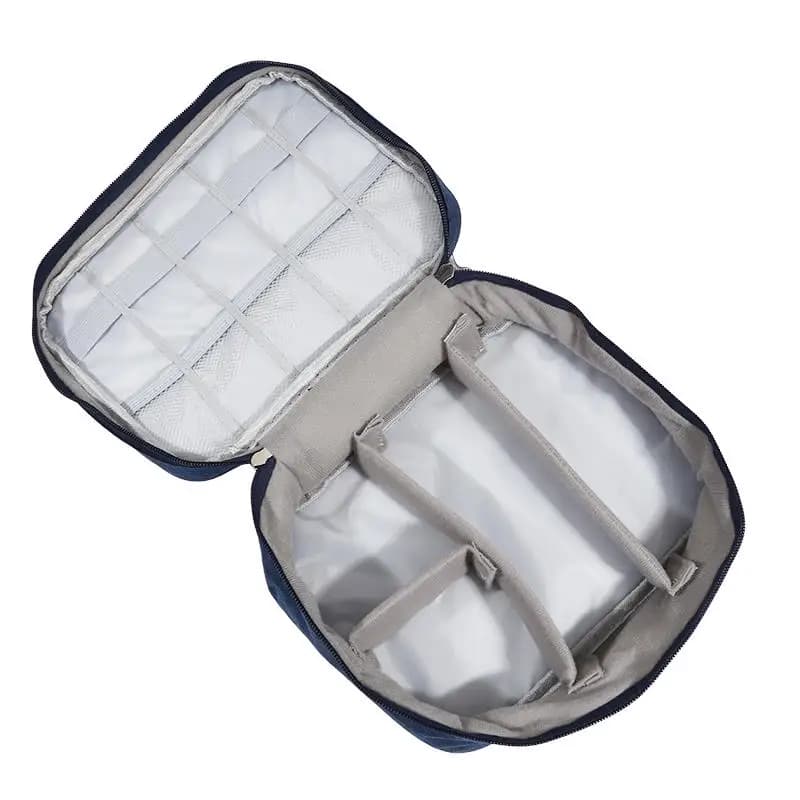 Organizzatore di Cavi da Viaggio, Borsa Portatile per Cavi USB e Caricabatterie, Impermeabile, per Elettronica Digitale