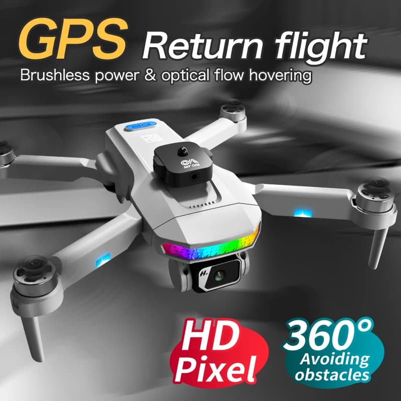 Drone GPS Brushless D8PRO, Fotografia Aerea 6K HD, FPV WiFi 5G, Quadricottero RC con Evitamento Ostacoli