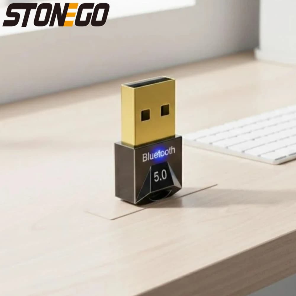 Adattatore USB Bluetooth 5.0, Ricevitore e Trasmettitore Audio Wireless per PC, Mouse, Altoparlanti, Compatibile con aptX