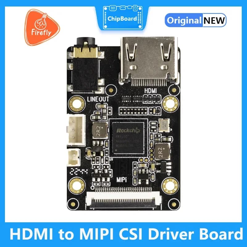 HDMI to MIPI CSI Driver Board 4K Video Signal Conversion RK628D Firefly