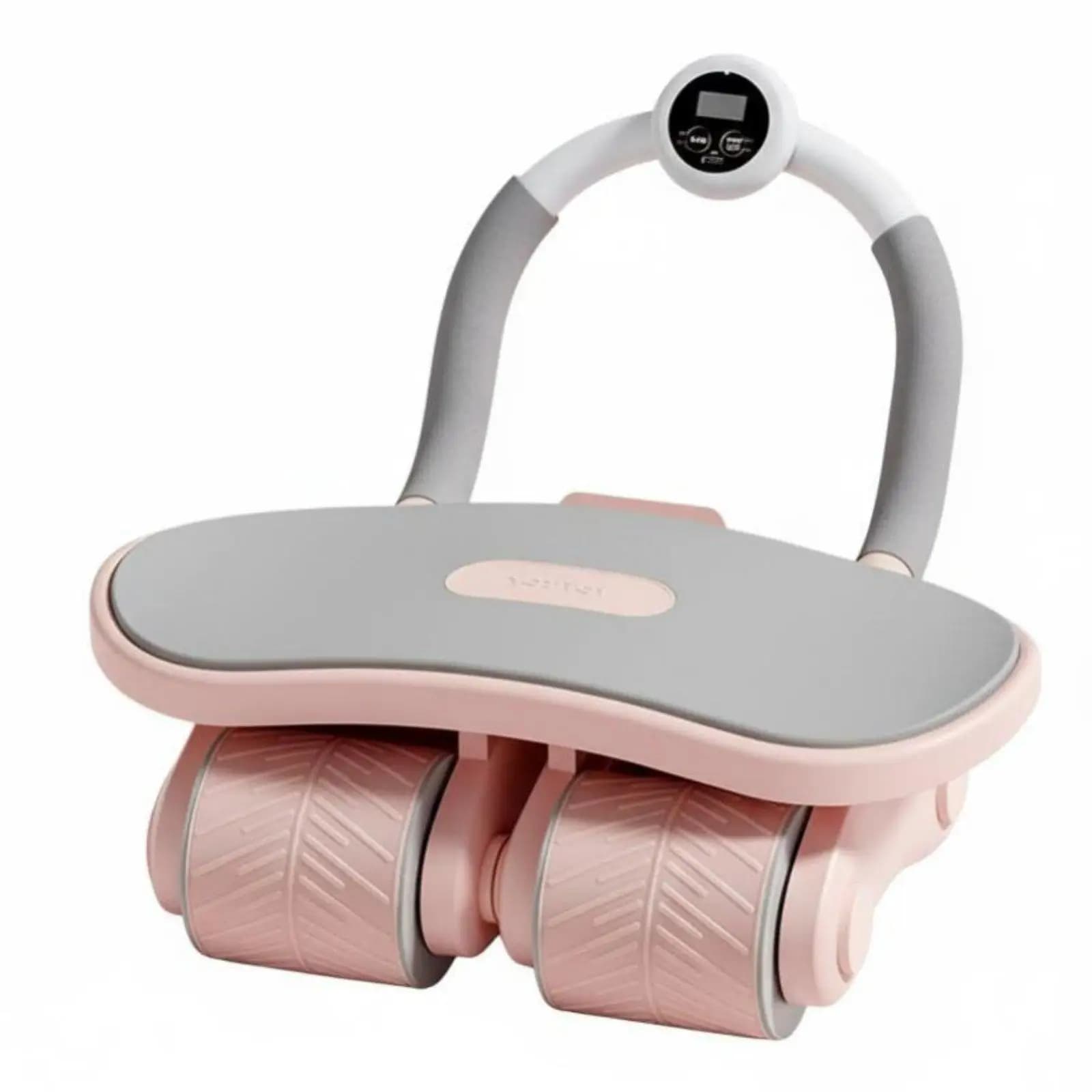 Ab Roller 4 Wheel Core Stability Trainer for Women Waist Slimming Exercise Equipment Home Gym Durable Steel Frame
