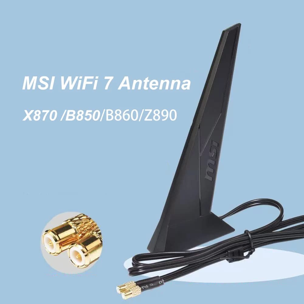 MSI Originale WIFI7 Antenna WiFi 7 Antenna EZ-Plug per Scheda Madre Pro B840 B850 Z890 MAG B860-P B860M-A X870 GAMING PLUS