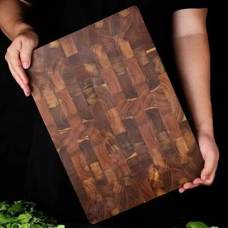 Real Wood Chess Board Pattern Cutting Board Wooden Pecan Wood Kitchen Cooking Utensils Rectangular Shape Chinese Style GG0212