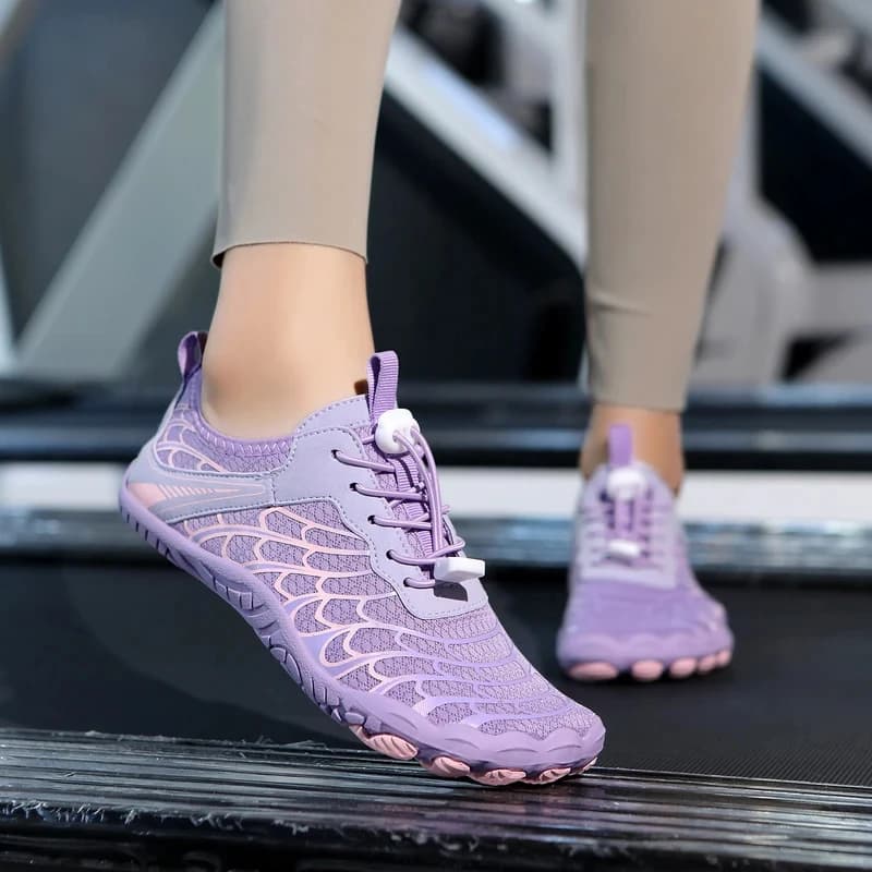 Scarpe Acquatiche Antiscivolo Viola, Asciugatura Rapida, Traspiranti, per Spiaggia, Surf, Nuoto, Sport Acquatici all'Aperto