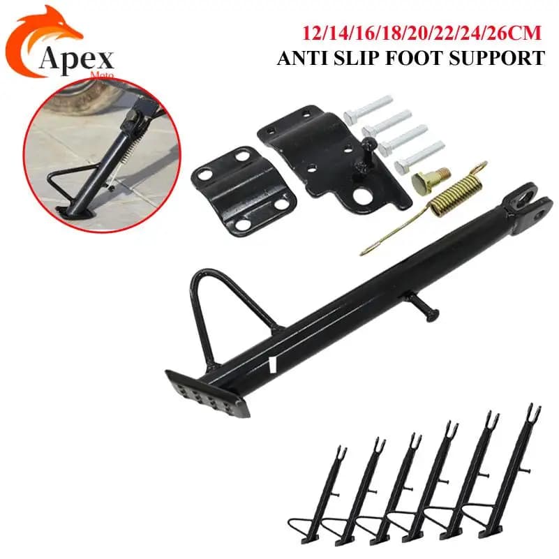 Universal Motorbike Adjustable Kickstand Side Stand Parking Foot Support Tripod Holder For Scooter Electric Dit Pit Bike