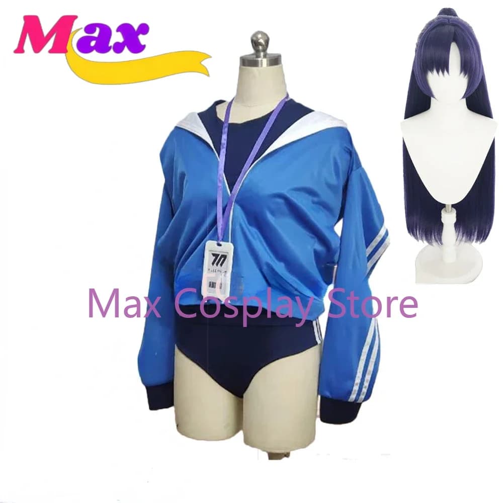 Max Hayase Yuuka Costume Cosplay Gioco Cosplay Donna Sexy Tuta da palestra Cappotto Camicie Pantaloncini Uniformi di Halloween Realizzato su misura