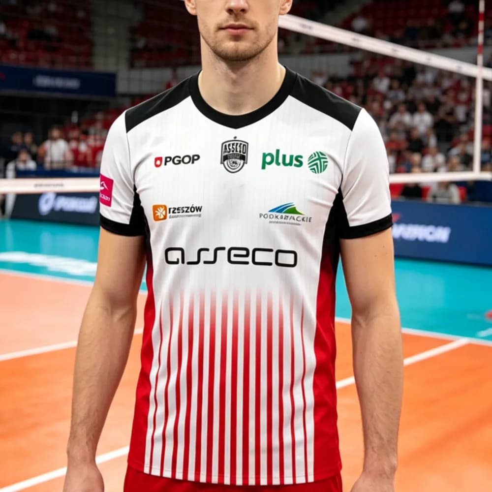 Nuova Maglietta Sportiva Casual a Maniche Corte per Tifosi di Pallavolo Polacchi 2026, per Adulti/Bambini, Jersey da Allenamento ad Asciugatura Rapida