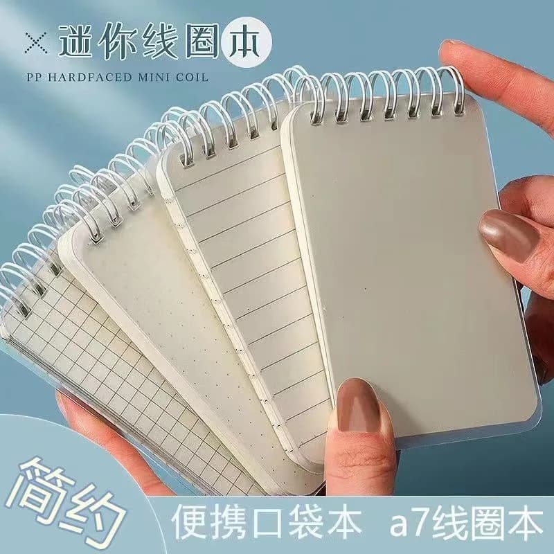Taccuino Tascabile A7, Mini Quaderno Portatile, Blocco Note, Agenda Settimanale con 80 Fogli, Diario, Planner per Ufficio e Scuola