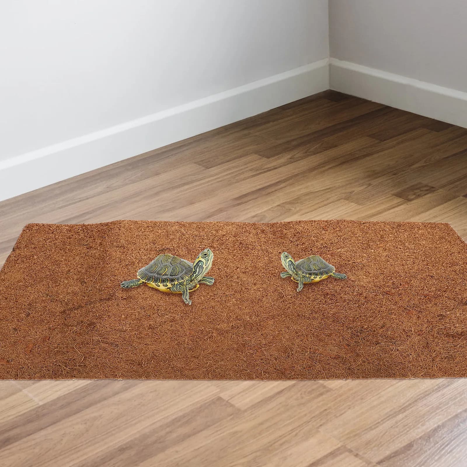 Fiber Reptile Mat 60x40cm Coconut Based Terrarium Bedding Easy Clean No Deformation Air Permeable Reptile Products