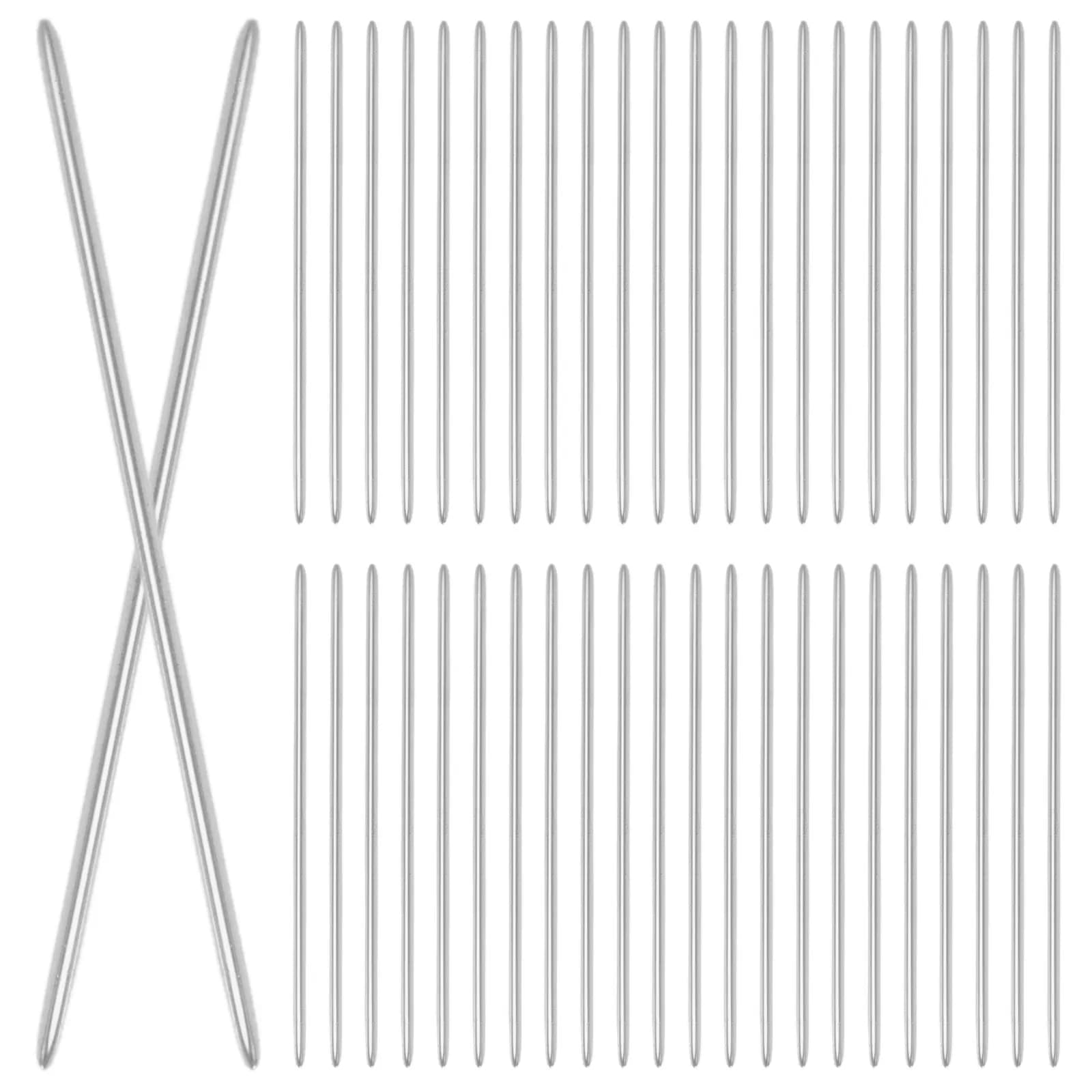 200Pcs Steel Double-Pointed Needles Essential DIY Base Support for Crochet Felt Animal Figure Display Stand Holder