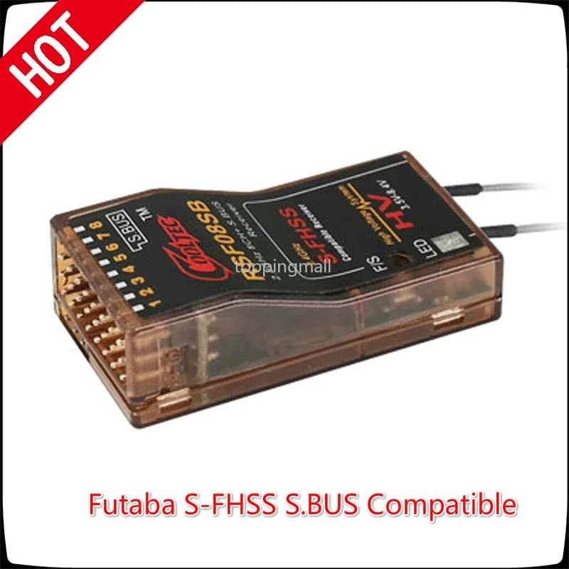 Ricevitore compatibile RSF08SB 8 canali Futaba S-FHSS S.BUS per 10J 8J 6K 6J 14sg 18MZ WC 18SZ Frsky Delta 16% di sconto