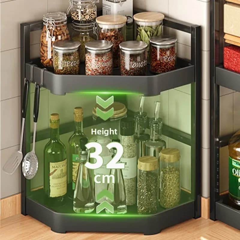 Kitchen Rack Multifunctional Countertop Corner Multi-layer Chopsticks Kitchen Knife Storage And Finishing Shelf
