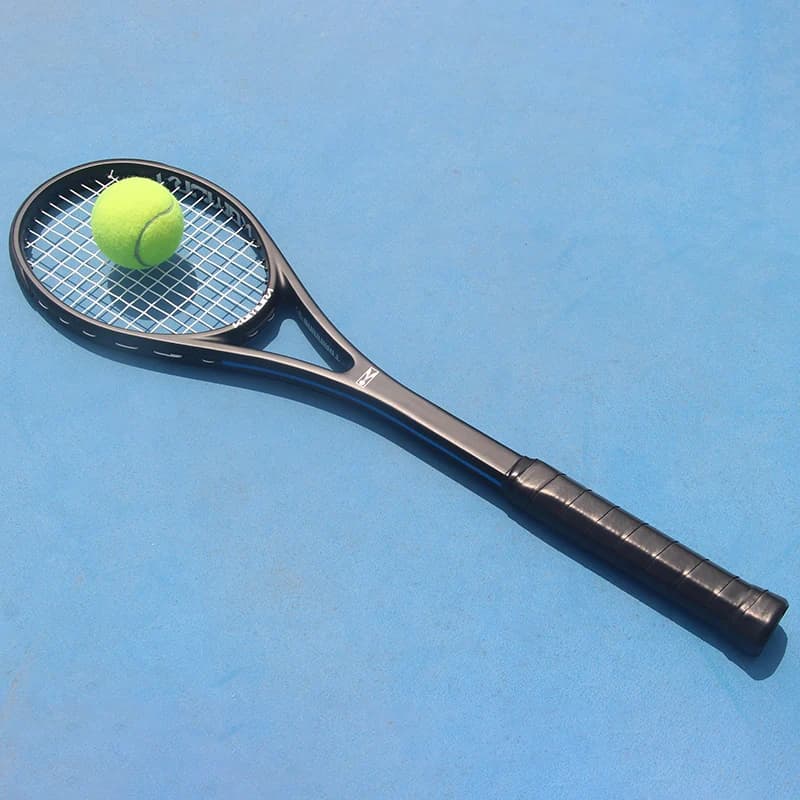 37-Square-Inch Head Size Custom Tennis Ball Rebound Trainer Net - Self-Training Tennis Racket Set