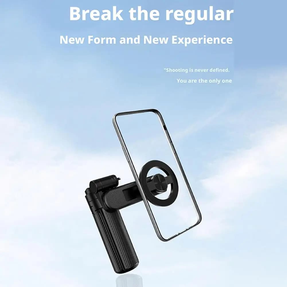 Supporto magnetico per selfie per telefono cellulare Mini selfie stick magnetico Supporto per telefono telescopico portatile Bluetooth per Magsafe Handl P1D0