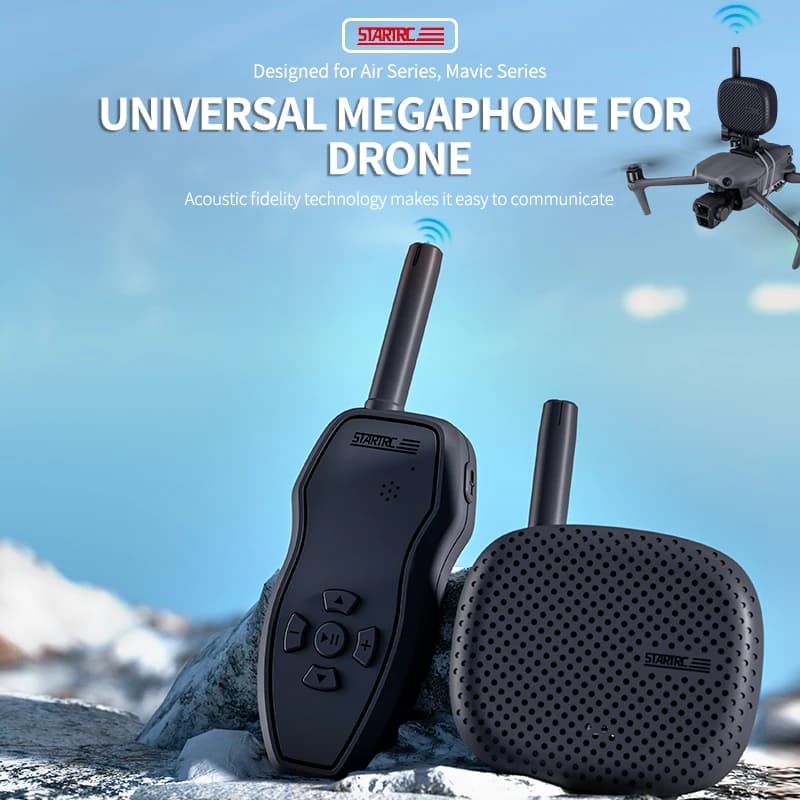 STARTRC Drone Speaker megaphone speaker Wireless 3000m control distance for DJI Mini 4 Pro/Mini 3 Pro/Mini 2/Air 3/Mavic 3