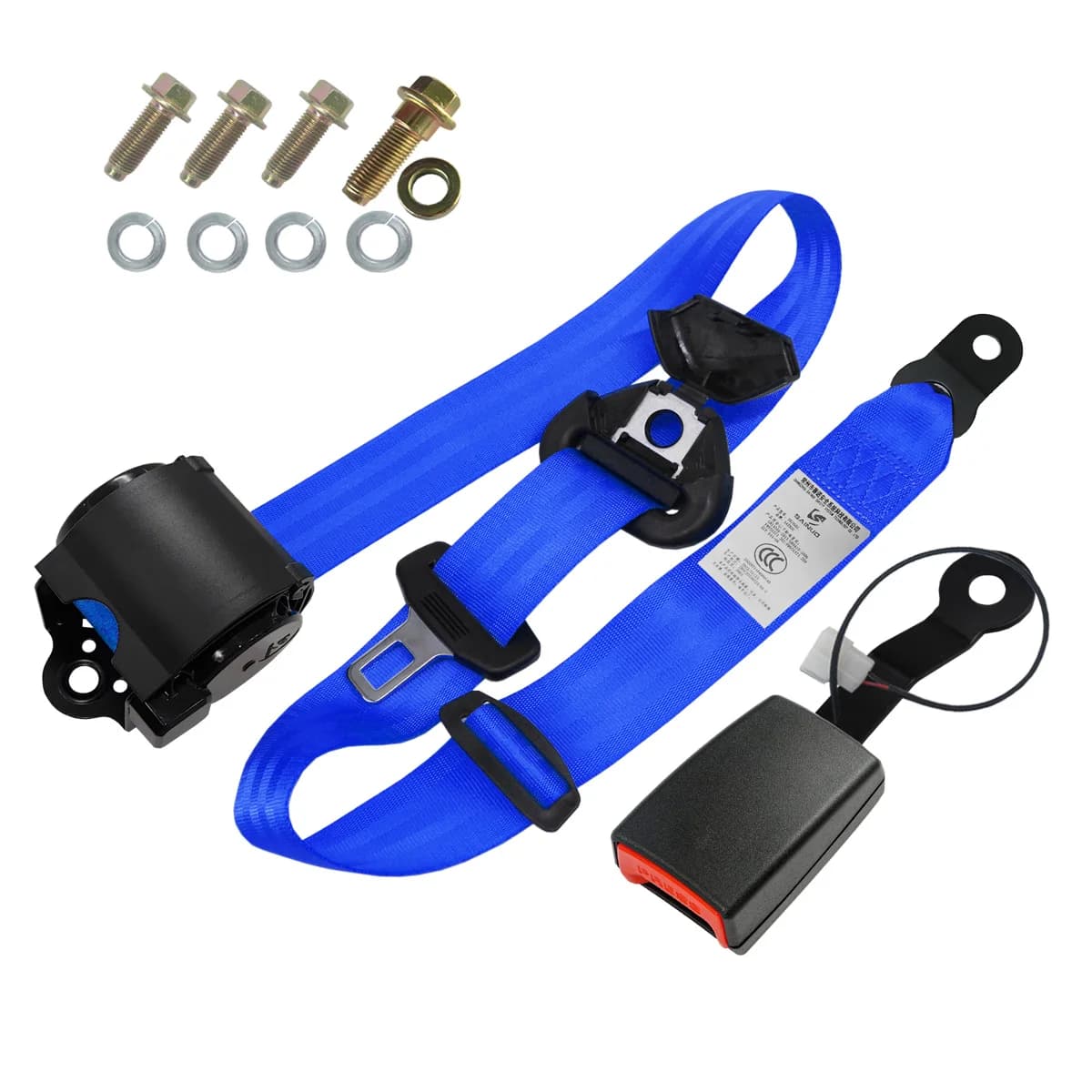 Multi-collor for choose Factory SAINUO 3-Point Retractable Front Seat Belt with Wire Switch Safety Belts Buckle for Car Seats