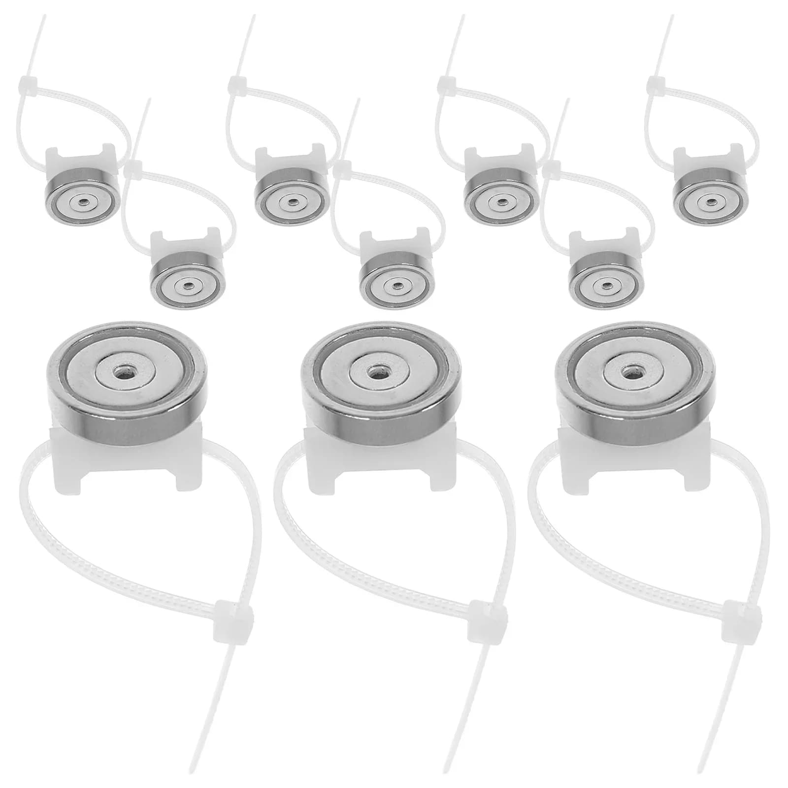 10Pcs Magnetic Cable Clips Organize and Secure Cables Wires with Mount Base for Electrical Wire Mount Stable Cable Tie Organizer