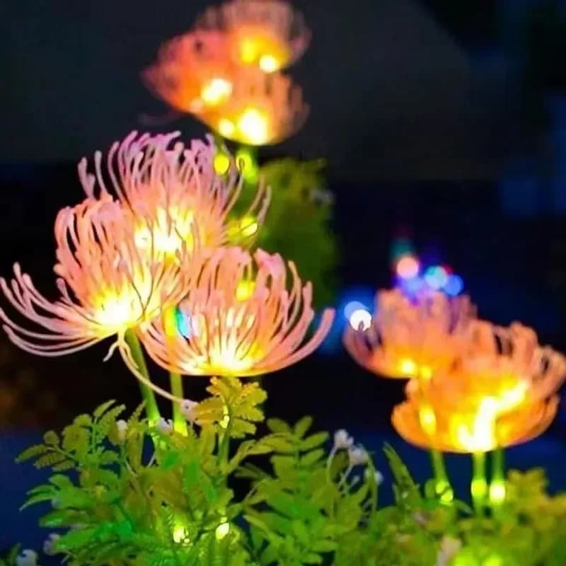 Lampada Solare LED da Esterno per Prato, Decorazione per Matrimoni e Feste, Luci da Giardino a Forma di Fiore Eterno