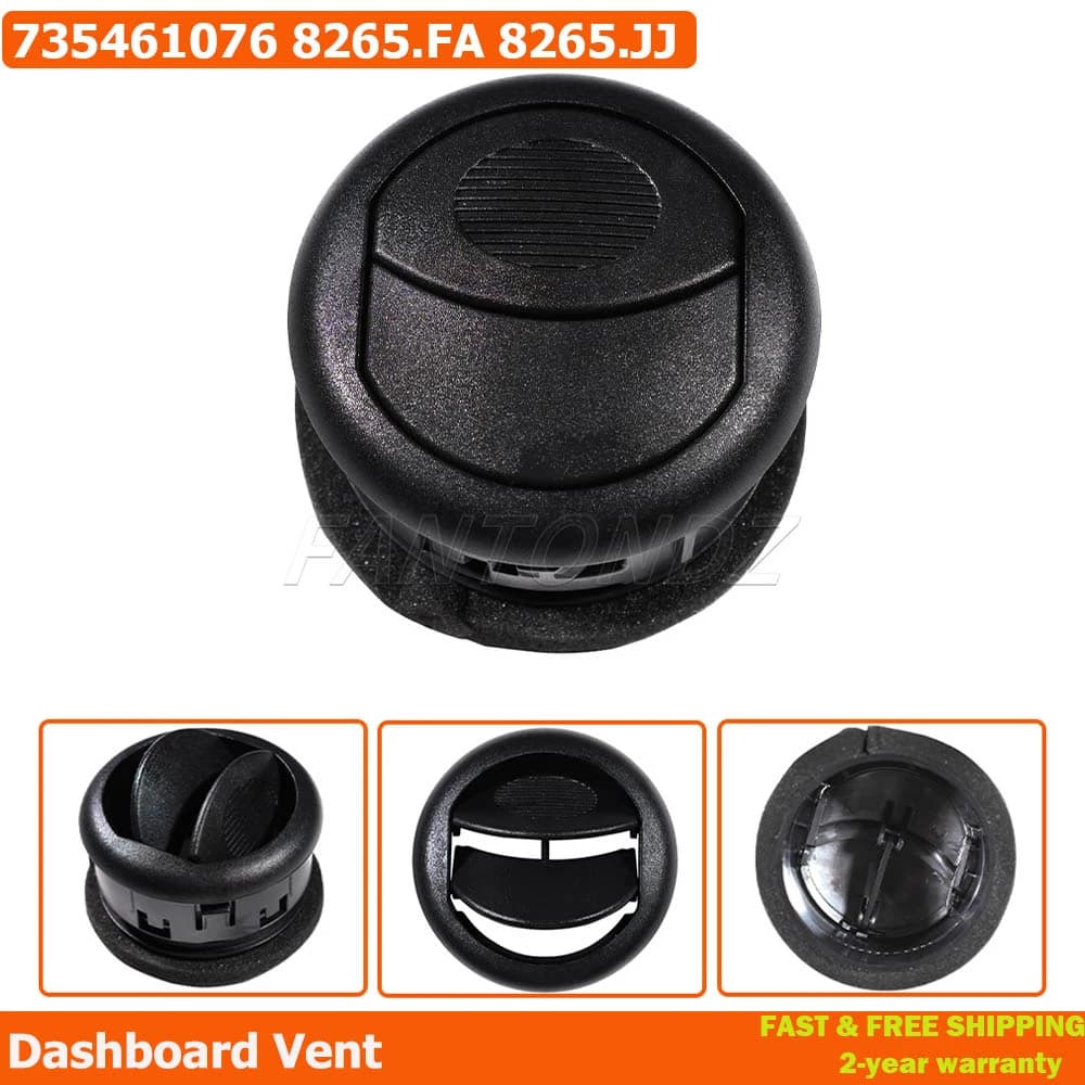 For Fiat Fiorino Citroen Nemo Peugeot Bipper Auto Ventilation Grid Covering Bocca Air Vent Cabin 735461076 735460869