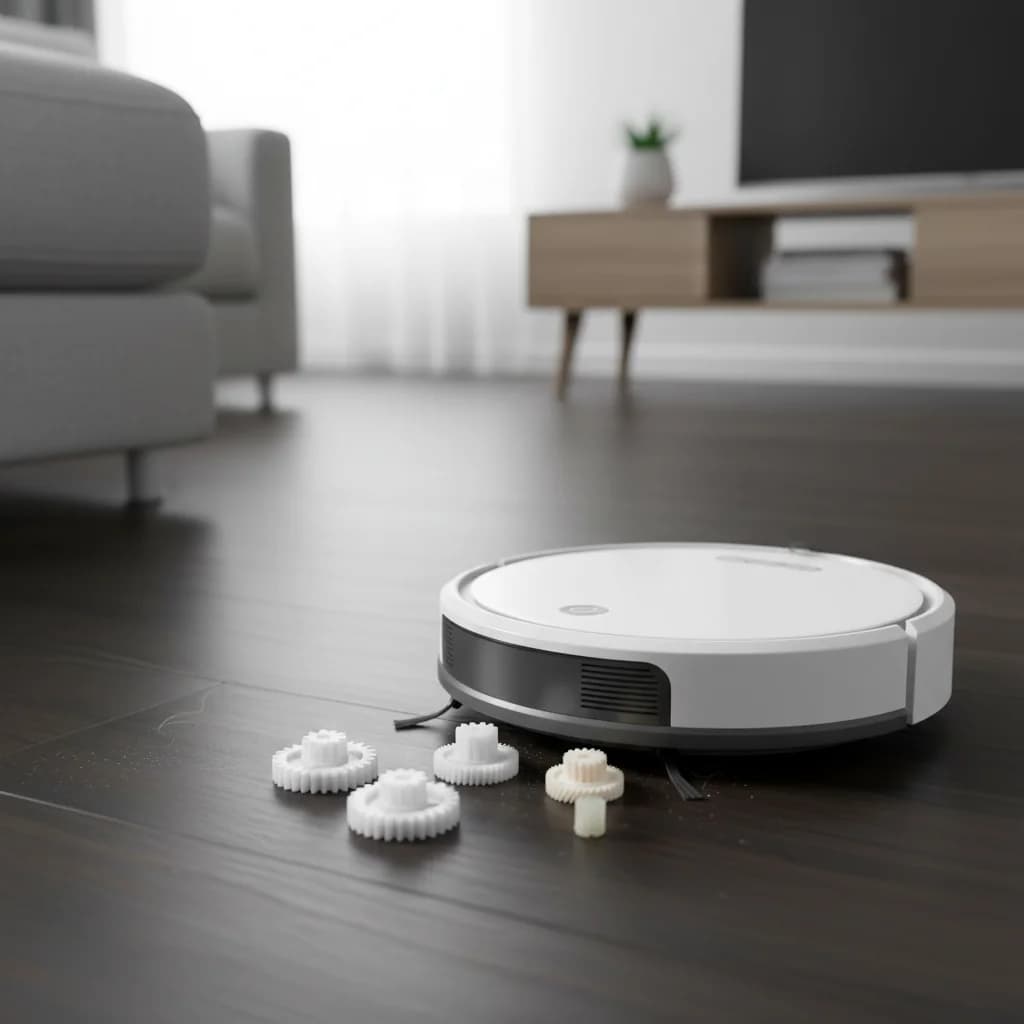 5 pezzi ruota dentata robot spazzante intelligente spazzola laterale rotore scatola di azionamento parti ingranaggi parti di ricambio per strumenti di pulizia domestica