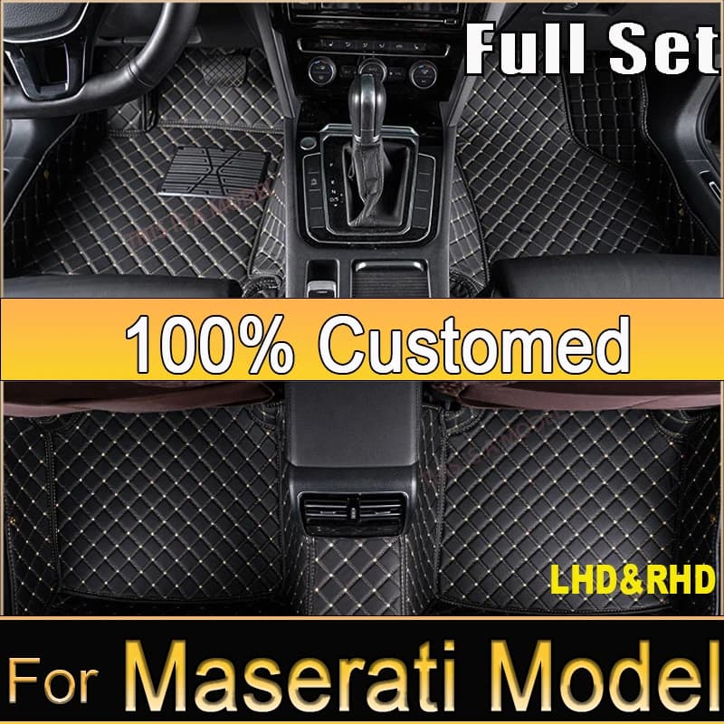 Tappetino per auto per Maserati GranTurismo Quattroporte Levante Ghibli 4200 GT Grecale Accessori auto personalizzati impermeabili 2025 2026