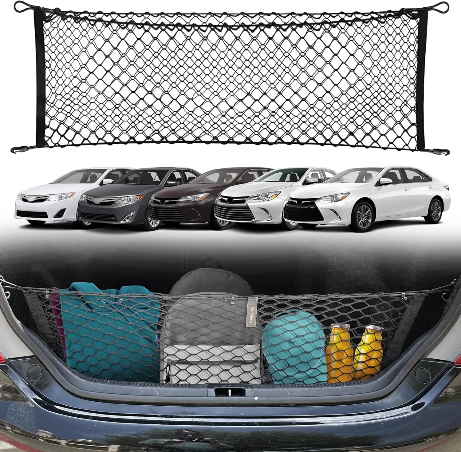 Rete portaoggetti per bagagliaio Toyota Camry 2012-2017, organizer per auto
