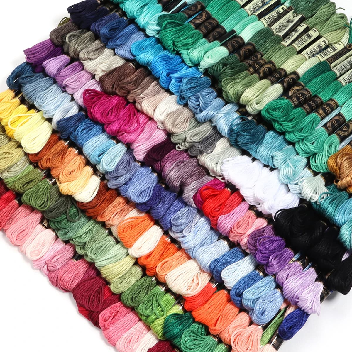 6 Pz/Lot Multicolor Polyester Embroidery Wire Cross-File Interdental Cotton Thread For Sewing Mattasse Kit FAI Sewing Tool