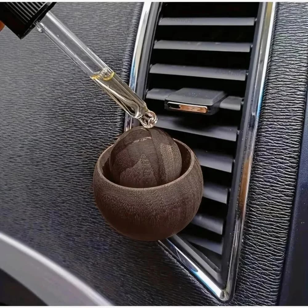 Spherical Design Car Wooden Essential Oil Diffusers Bedroom Decor Diffuser Car Home Room Fragrance Natural Fragrance Dispersion